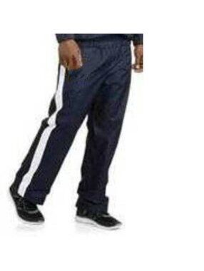 Climate Concepts Track Pants Mens L Blue & White Mesh Lined Inner Tie Pockets